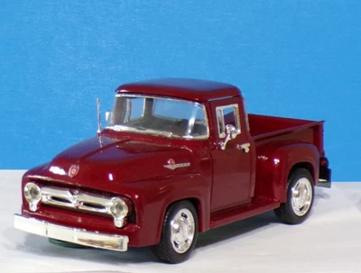 1956 FORD F-100 MAROON PICKUP  MODEL 1/24th. - Image 1 of 4