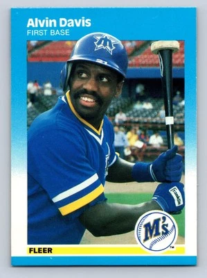 1987 Fleer #584 Alvin Davis Seattle Mariners - NM/MT - Image 1 of 2