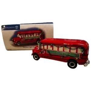 DEPT 56 Christmas City Lights Tour Bus 55267 Snow Village Lights Don’t Work - Bild 1 von 10