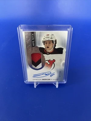 21-22 THE CUP HOCKEY ROOKIE AUTO PATCH DAWSON MERCER 72/249 #189 - Image 1 of 2