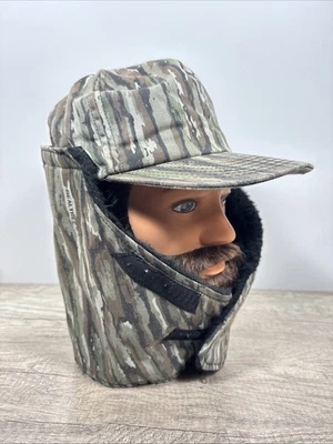 VTG Original Realtree Camo Hunting Hat w/ Removable Neck Gaiter Ear Warmer USA - Image 1 of 4