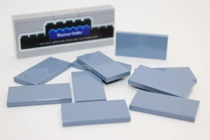 Lego (c) 10x Fliese 2x4 - tile - sandblau - 87079 - Platte / Fliesen - Bild 1 von 1