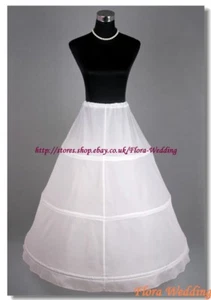 3-JUPON DE MARIAGE/PROM 3 CERCEAUX/SOUS-JUPE/CRINOLINE, S-XL - Photo 1/4