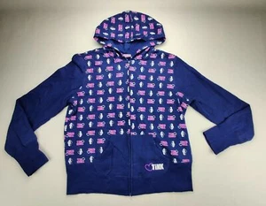 Disney Tinkerbell Junior XL Full Zip Hoodie Long Sleeve 2 Pockets Sweat Jacket - Picture 1 of 9