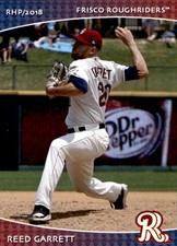 2018 Frisco RoughRiders Grandstand #12 Reed Garrett Richmond Virginia VA Card