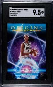 2024 Panini Origins Wnba #7 Angel Reese Prototypes Teal SGC 9.5 - Picture 1 of 2