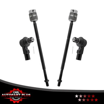 4pcs Front Inner and Outer Tie Rod End Links Fit for Ford Escort 1991-2003 - Image 1 of 4