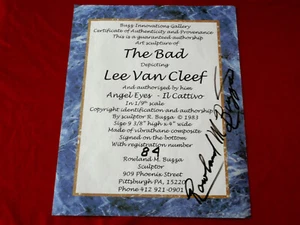 LEE VAN CLEEF ~ EL MALO ~ MEGA RARO ~ SOLO UN PUÑADO HECHO COMO NUEVO ~ # 84 ~ FIRMADO ~ 1983 - Imagen 1 de 8