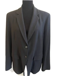 Peter Nygard Women’s Size 16 Black Blazer Career 2 Button Jacket Lined - Picture 1 of 9
