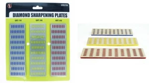 SE 3pc 6" Diamond Sharpening Block - 150,300 & 450 Grits ~ DF8527DB - Picture 1 of 3