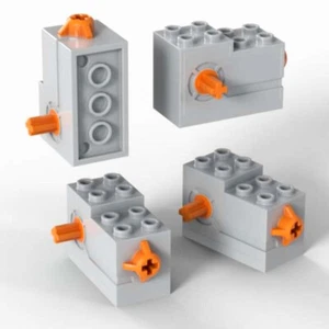 4 LEGO Windup Motor (wind,up,whinche,power,functions,4x4,car,truck,helicopter) - Picture 1 of 3