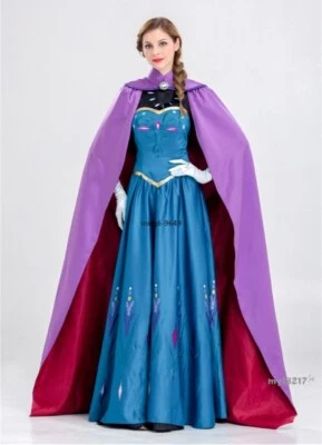Disfraz Mujer Princesa Anna Vestido Frozen Blancanieves Vestido Capa Larga Juegos con disfraces Foto 1 de 4