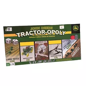 John Deere Tractor-Opoly Collector Ed 2014 Board Game Combine Plow Model A - Picture 1 of 12