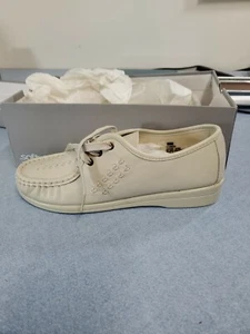 Women's Softspots BONNIE LITE Leather Oxford Lace Up Comfort Shoes 114803 Bone - Picture 1 of 4