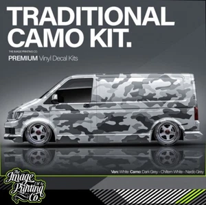 Universal Large Van Camouflage Kit - Tarnaufkleber - passt für alle großen Vans T5 Boxer - Bild 1 von 15