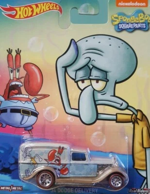 Hot Wheels Pop Culture SpongeBob Squarepants '34 Dodge Delivery Real Riders MOMC - Image 1 of 4
