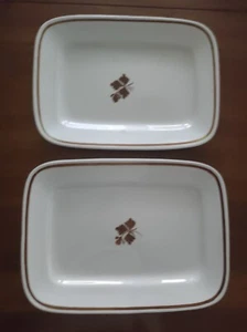 Alfred Meakin Royal Ironstone China Copper TEA LEAF England Serving Platter Set - Picture 1 of 7