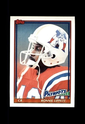 1991 TOPPS FOOTBALL PATRIOTS #622 RONNIE LIPPETT  - Image 1 of 2