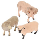  6 PCS Simulated Wildlife Model Decor Realistic Sheep Model Toy Lifelike Animal