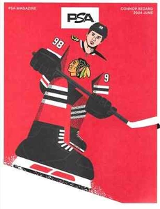 Connor Bedard Red Base Cover PSA Magazine June 2024 #30 NHL Chicago Blackhawks - Picture 1 of 3