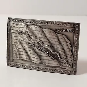 Vintage 70er Bergamotte Messing Werke USA Tritt nicht auf mich Liberty Schlangenflagge patriotisch - Bild 1 von 9