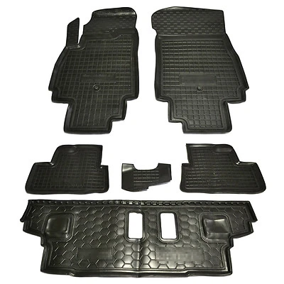 Alfombrillas de goma para Chevrolet Orlando 7 asientos para todo tipo de clima totalmente a medida Foto 1 de 4