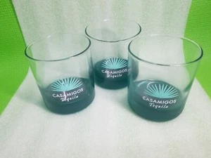 Casamigos Tequila Felsen Glas klar & grün SET 3 George Clooney's Company - Bild 1 von 7