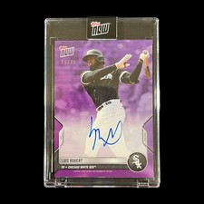 2022 Topps Now Road to Opening Day Luis Robert Auto Autograph PURPLE 17/25