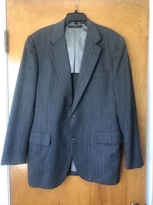 Brooks Brothers Gray Pinstripe Wool Blazer, 42L - Picture 1 of 10