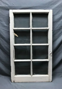 Single Antique Shabby White 8 Lite Casement Window 24x42 VTG Old Chic 1705-22B - Picture 1 of 12