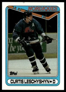 1990-91 Topps Curtis Leschyshyn RC Quebec Nordiques #216 - Picture 1 of 2