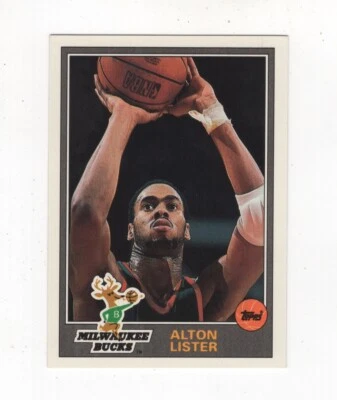 1992-93 TOPPS ARCHIVES BASKETBALL - ALTON LISTER MILWAUKEE BUCKS #17 - Image 1 of 3