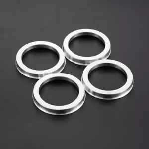 4× Wheel Hub Centric Rings Kit Aluminium Alloy Performance Spigot Wheel Hubrings - Picture 1 of 9