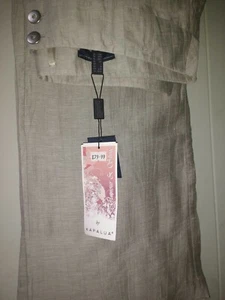KAPALUA 16 Textured Linen Champagne Glamour & Shine Trousers * Party * BNWT £80 - Picture 1 of 12