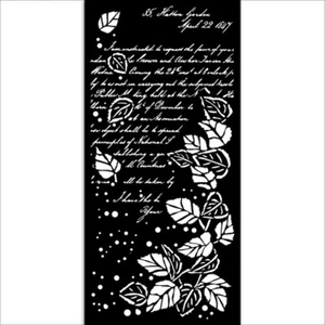 Stamperia - ARMONÍA DORADA - PLANTILLA - LETRA - 12CM X 25CM - Imagen 1 de 2