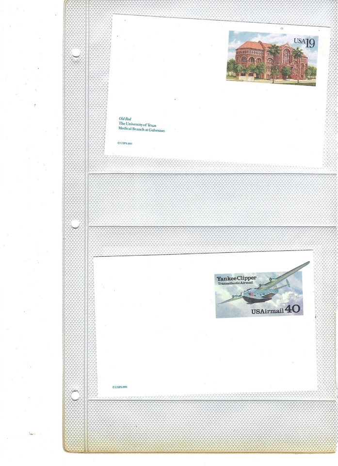 US: 2 postal cards NEW/used MNH 122909 - Image 1 of 1