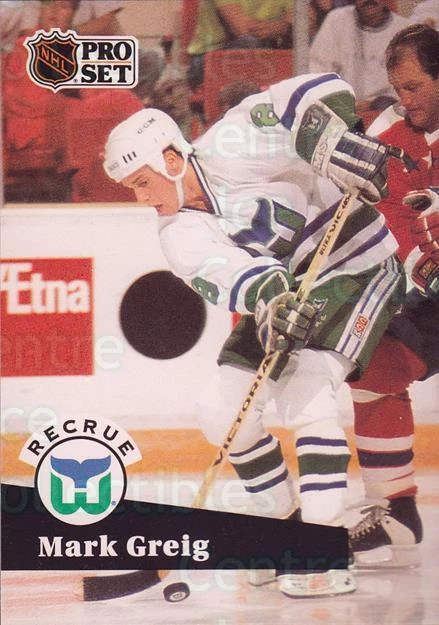 1991-92 Pro Set French #537 Mark Greig - Image 1 of 1