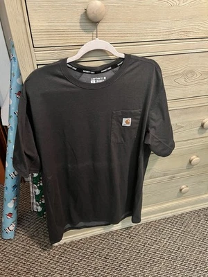 Carhartt Force Men's XLT XL Tall Gray Pocket T-Shirt Relaxed Fit Short Sleeve - Image 1 of 4