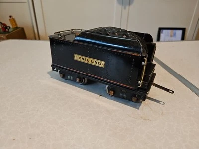 LIONEL PREWAR 384T/392T BLACK STANDARD GAUGE TENDER 1933 ORIGINAL - Image 1 of 4