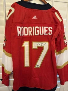 Evan Rodrigues Signed Florida Panthers Jersey Beckett BAS COA Autograph - Picture 1 of 7