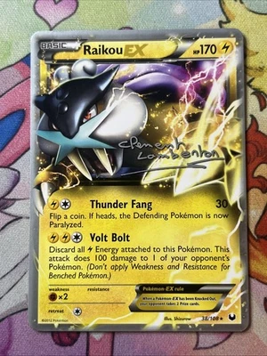 Pokemon World Championships 2013 Raikou EX 38 /108 Non Holo - MP - Image 1 of 2