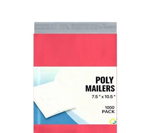 #2 7,5x10,5 Poly Versandtaschen Umschläge Versand Verpackung Beutel Hot Pink 1000 Stück - Bild 1 von 6