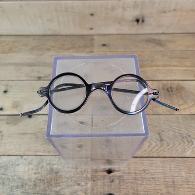 Antique Round Eyeglasses Metal Frame Spectacles Windsor Style VTG Steampunk - Image 1 of 4