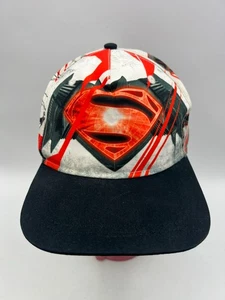 Batman v Superman Dawn of Justice Youth Snapback Hat Cap Black Red Logo OSFM - Picture 1 of 8