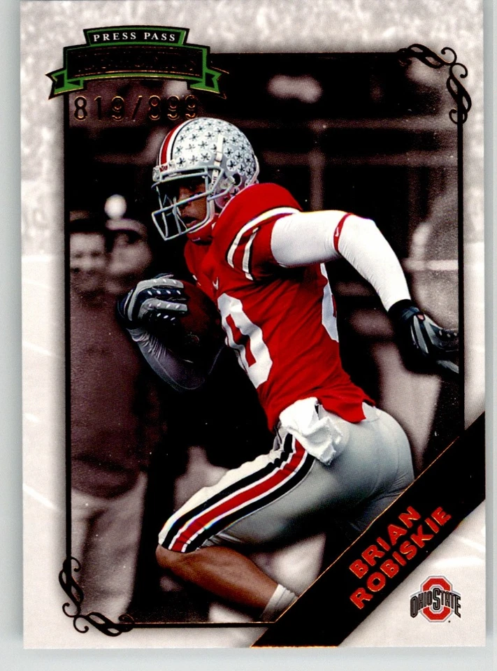Brian Robiskie 2009 Press Pass Legends Bronze 33 #/899 Ohio State Buckeyes - Image 1 of 2