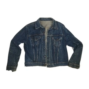Vintage Levi's Jean Jacket, Denim Coat, Big E, Red Tag, Retro Levi Strauss Large - Picture 1 of 24