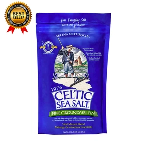 , Sal marina mineral molida fina, bolsa resellable de 8 onzas, sin refinar, mineral vital - Imagen 1 de 9