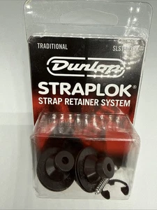 Dunlop traditionelles Straplok Gurtschloss-System - schwarz, #SLS1503BK - neu - Bild 1 von 3