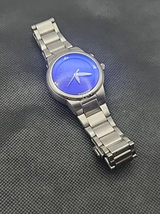 Rare Kanji LUCK y2k FOSSIL Big Tic Blue Animated Watch,  Parts New Battery  - Picture 1 of 13