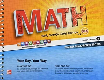 Glencoe Math Common Core, Course 1 - Paperback, by McGraw-Hill Education - Good - Image 1 of 2